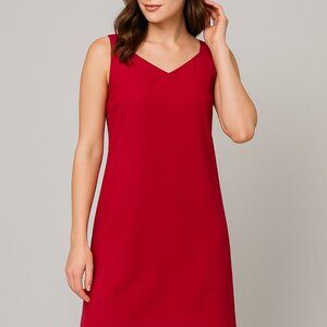 Tahari Strawberry Shake Pink Yarden Dress Size 10 Sleeveless Sheath